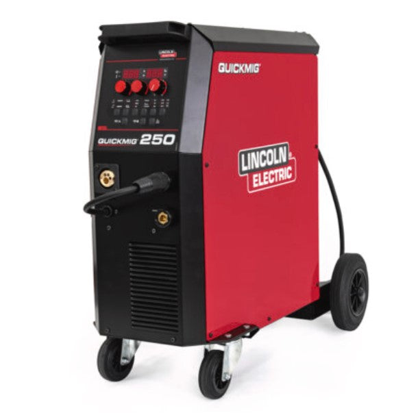 Lincoln K14379-1 QUICKMIG 250 , Saldatore inverter MIGMAG e STICK - 400V - 250A , solo corpo e cavo massa