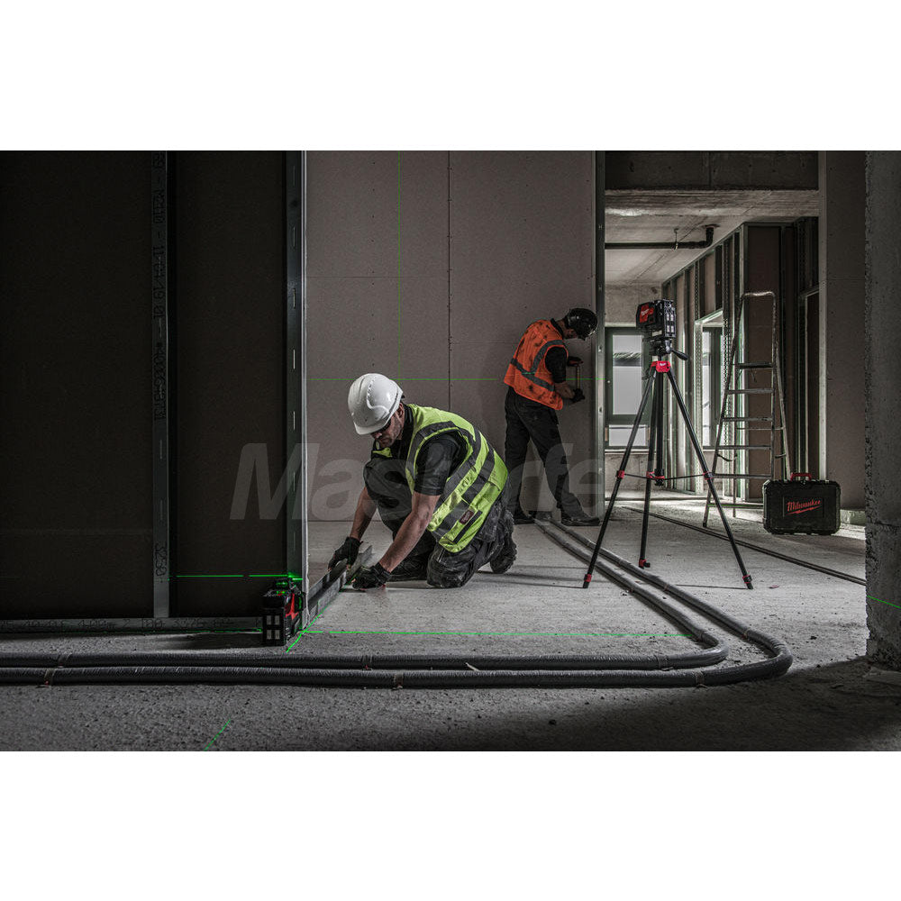 Milwaukee L4 CLL-301C - Livella laser verde ricaricabile USB a due linee 