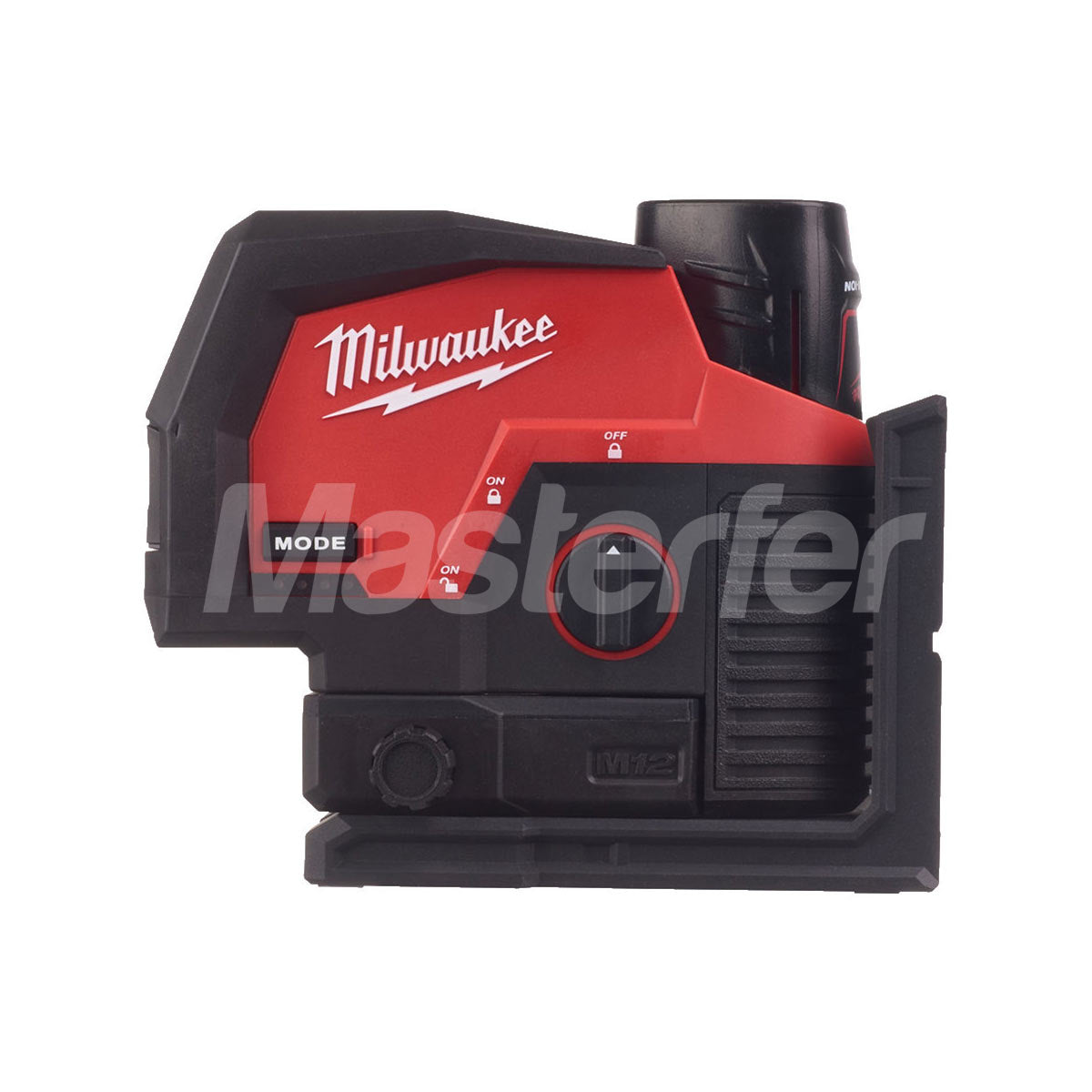 Milwaukee M12 CLLP-301C - Livella laser verde a 2 linee con piombo