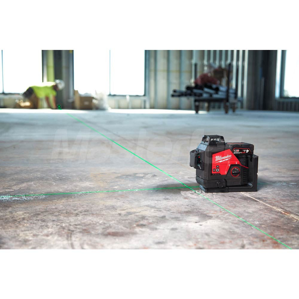 Milwaukee M12 3PL-401C - Livella laser verde a batteria a 3 linee 360' sul pavimento