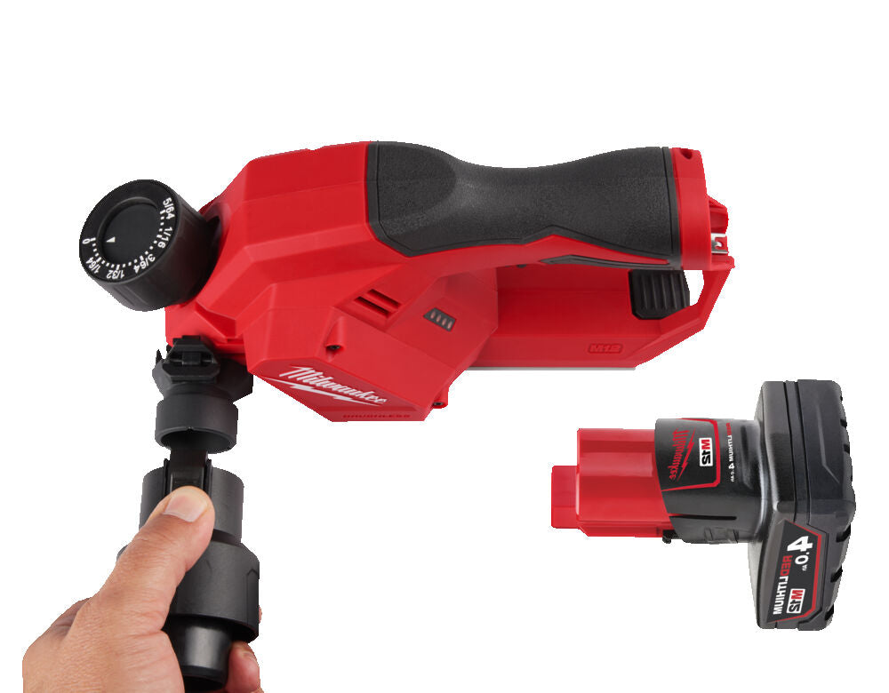 Milwaukee M12 BLP-402X - Pialla a batteria 12V per legno con motore brushless - 2 x 4Ah