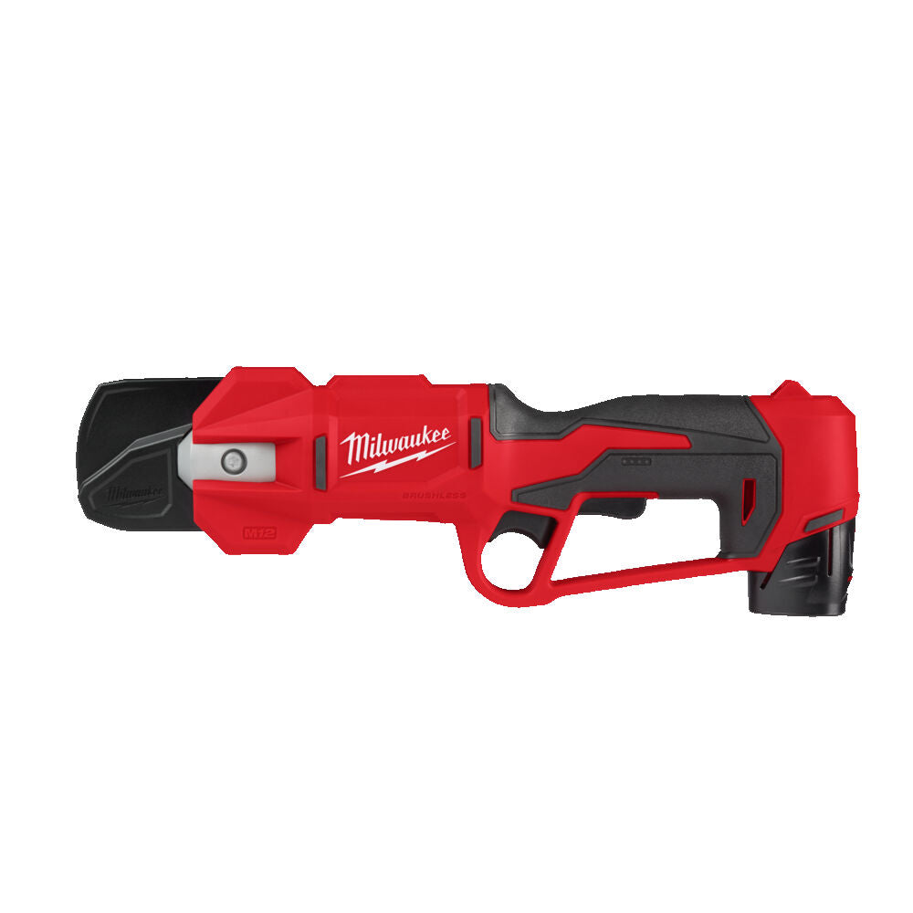Milwaukee M12 BLPRS-202 - Forbici da potatura brushless 12V - 2 batterie da 2Ah