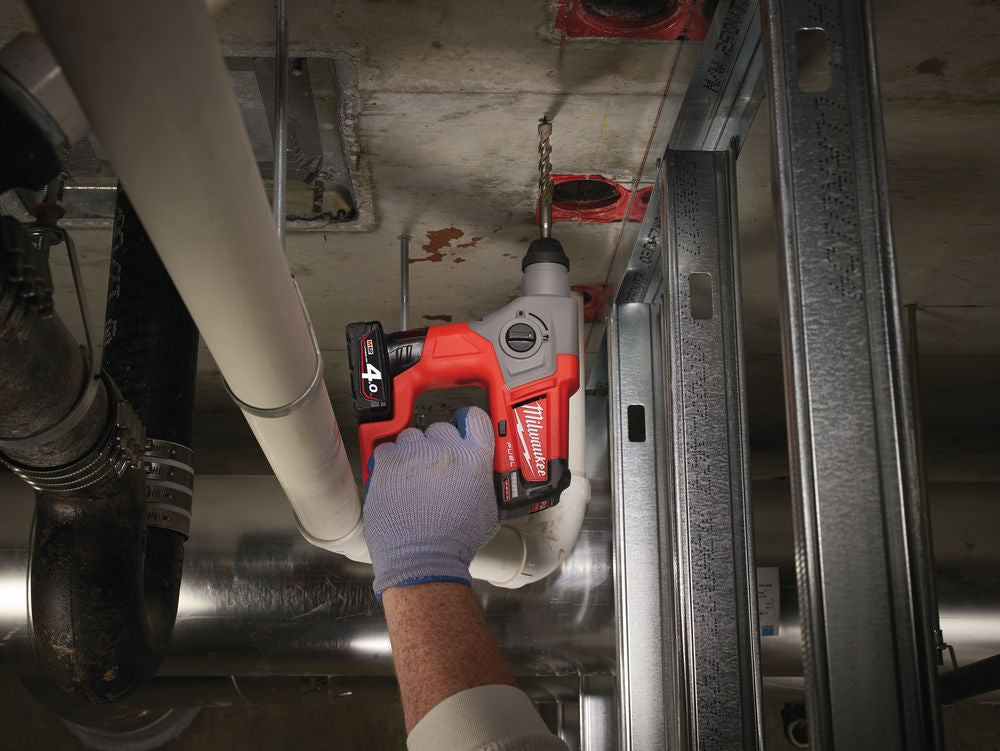Milwaukee M12 CH-0 - Trapano tassellatore a batteria Fuel SDS-Plus - solo corpo 