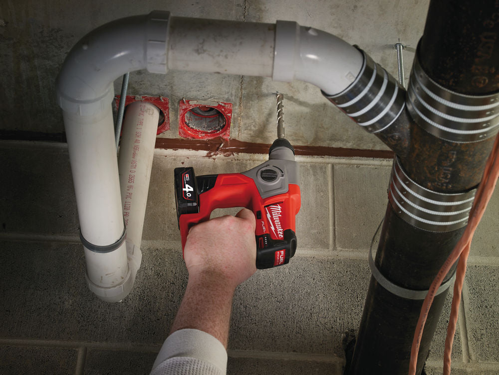 Milwaukee M12 CH-0 - Trapano tassellatore a batteria Fuel SDS-Plus - solo corpo 