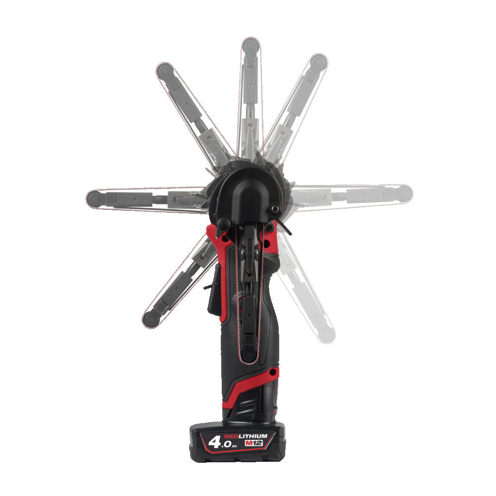 Milwaukee M12 FBFL10-0 - Levigatrice a nastro a batteria 12V - nastro da 10mm - solo corpo