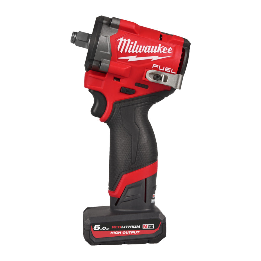 Milwaukee M12 FCIWF12G3-502X - Avvitatore a impulsi compatto a batteria 12V attacco da 1/2" - 2 batterie da 5Ah