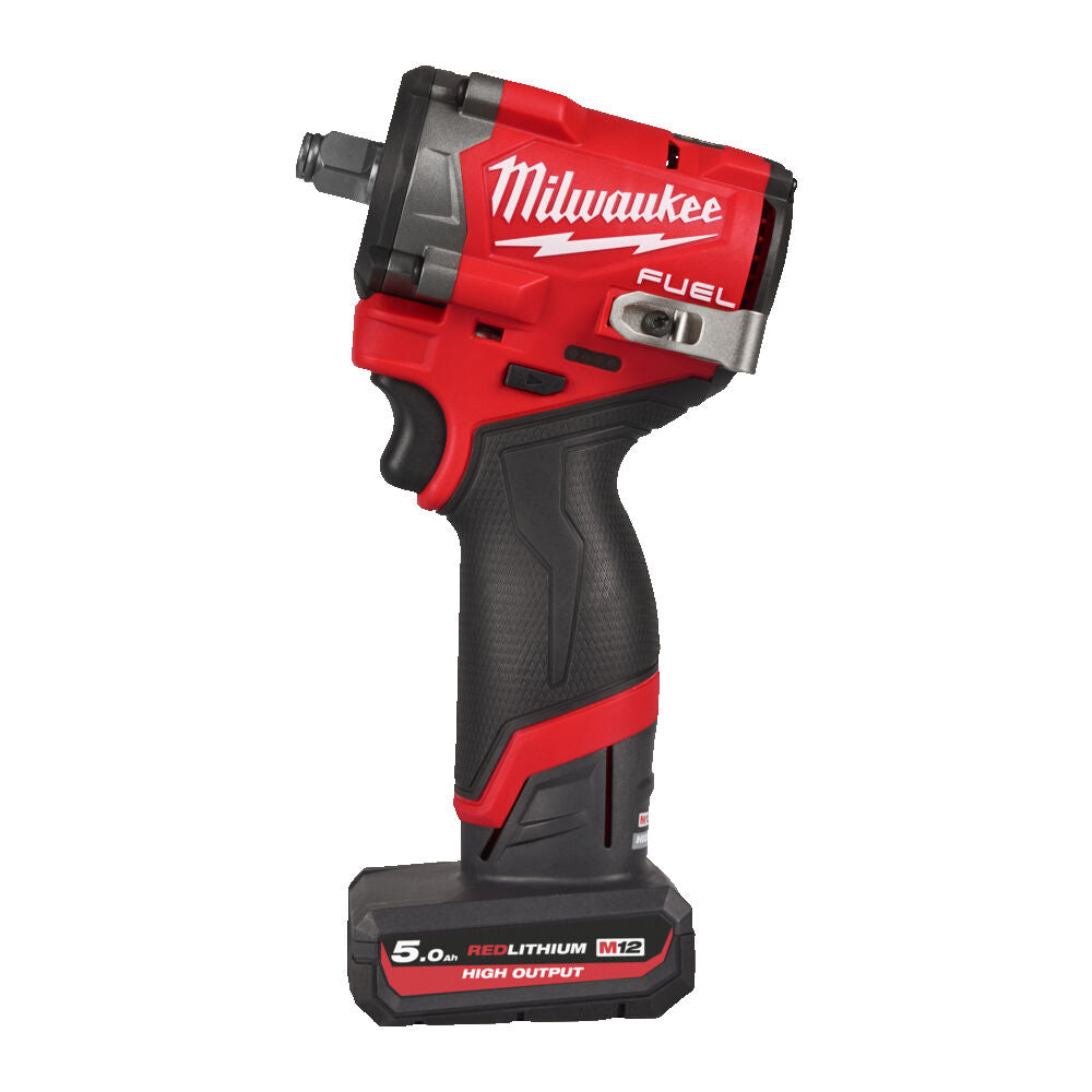 Milwaukee M12 FCIWF12G3-502X - Avvitatore a impulsi compatto a batteria 12V attacco da 1/2" - 2 batterie da 5Ah