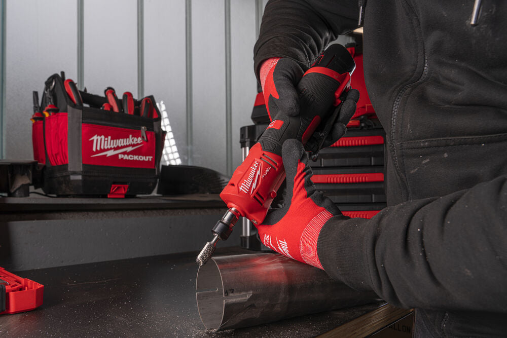 Milwaukee M12 FDGS-0 - Smerigliatrice dritta a batteria 12V Fuel - Solo corpo macchina