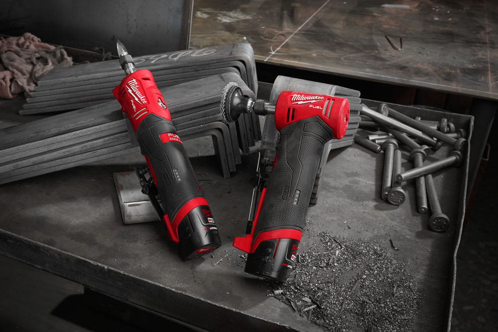 Milwaukee M12 FDGS-0 - Smerigliatrice dritta a batteria 12V Fuel - Solo corpo macchina