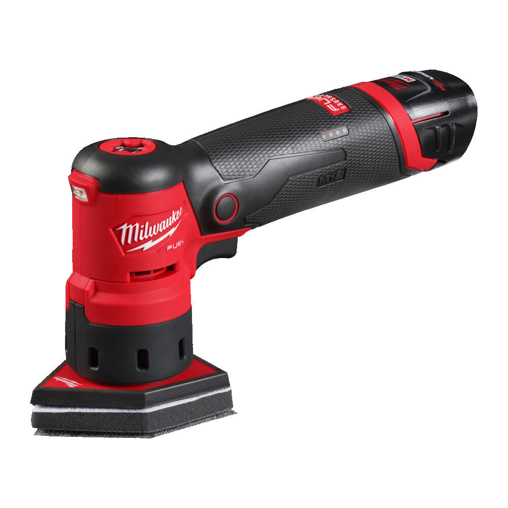 Milwaukee M12 FDSS-422X - Levigatrice compatta a batteria a delta - 1 x 2Ah + 1 x 4Ah