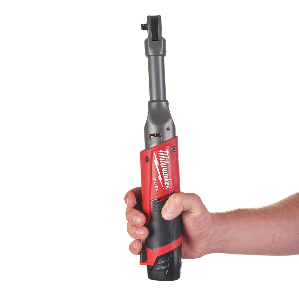 Milwaukee M12 FIR38LR - Cricchetto a batteria a testa lunga Fuel da 3/8", solo corpo