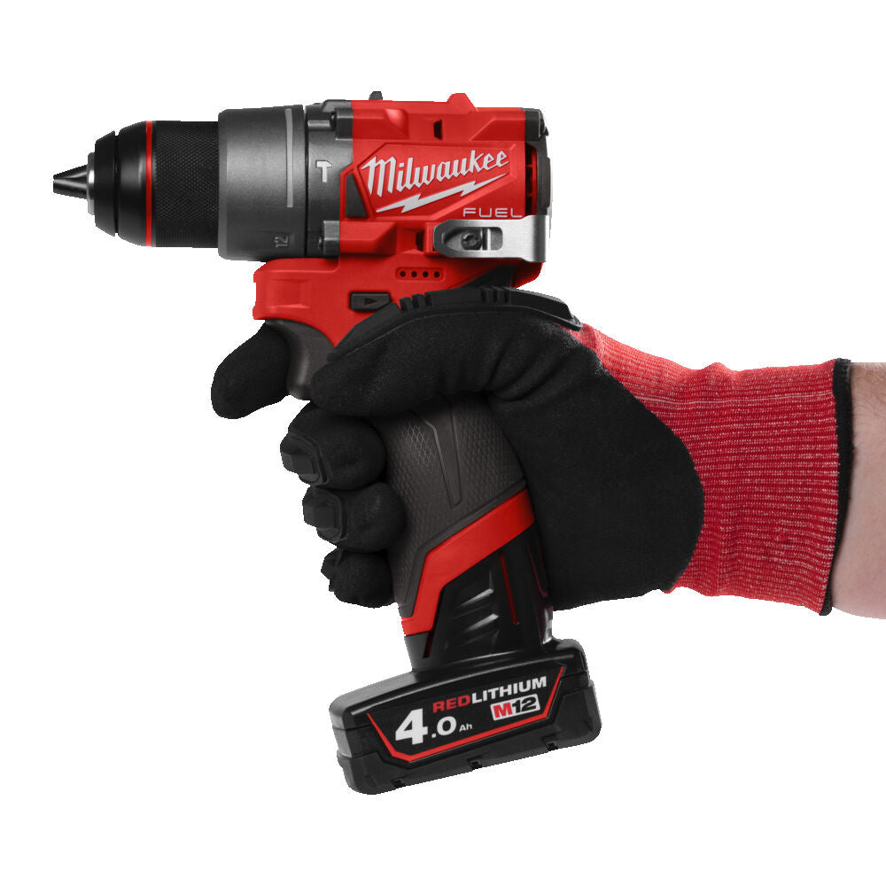 Milwaukee M12 FPD2-402X - Trapano avvitatore a batteria 12V con percussione - 2 x 4 Ah