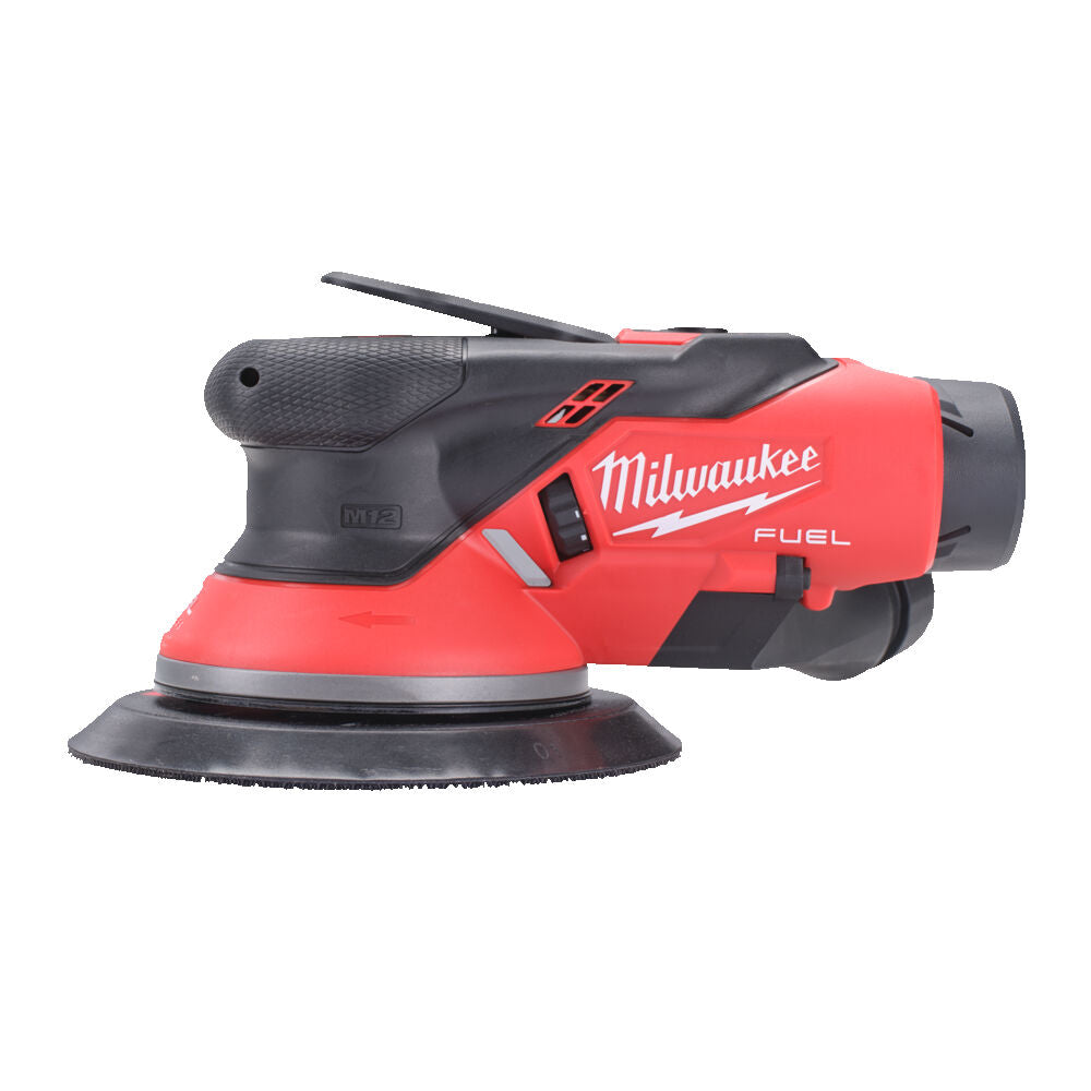 Milwaukee M12 FROS5-502X - Levigatrice palmare rotorbitale 150MM a batteria 12V - 2 x 5Ah