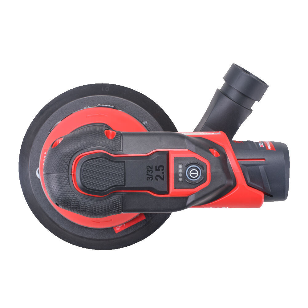 Milwaukee M12 FROS5-502X - Levigatrice palmare rotorbitale 150MM a batteria 12V - 2 x 5Ah