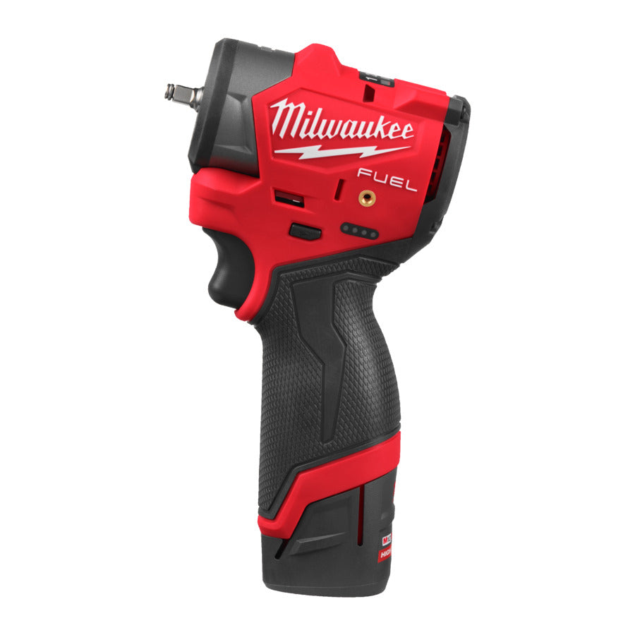 Milwaukee M12 FSCIWF14-252X - Avvitatore a impulsi a batteria 18V con attacco da 1/4" - 2 batterie da 2,5 Ah High Power