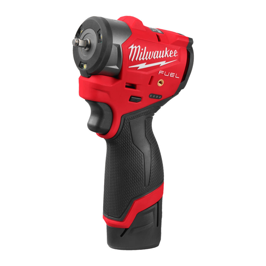 Milwaukee M12 FSCIWF14-252X - Avvitatore a impulsi a batteria 18V con attacco da 1/4" - 2 batterie da 2,5 Ah High Power