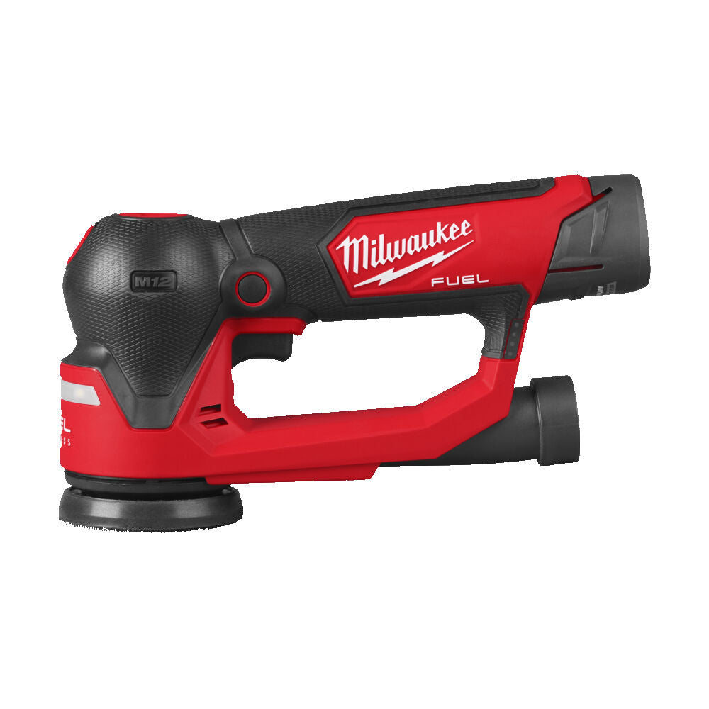 Milwaukee M12 FSDR75-202B - Levigatrice roto orbitale a batteria 12V - disco da 75 mm 