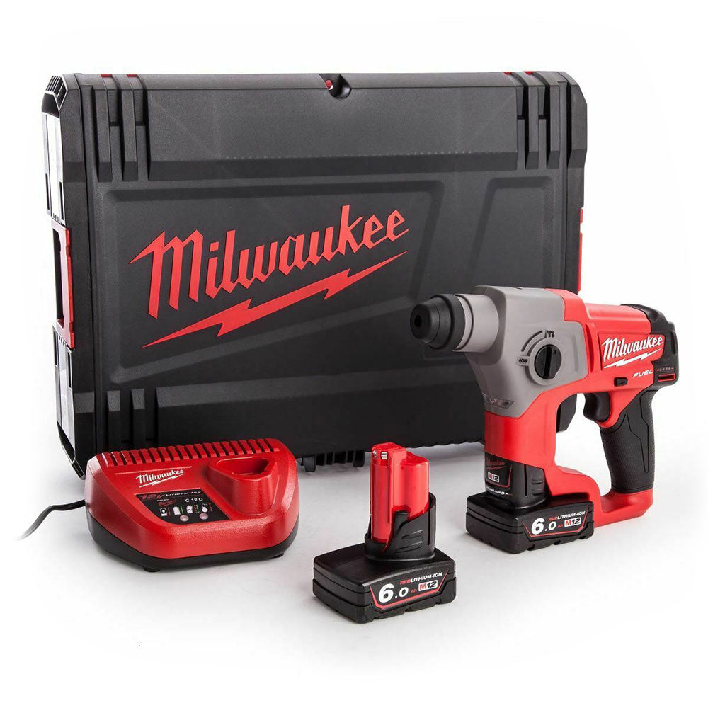 Milwaukee M12CH-602X Trapano tassellatore M12CH 12V - 2 Batterie 6Ah con OMAGGIO