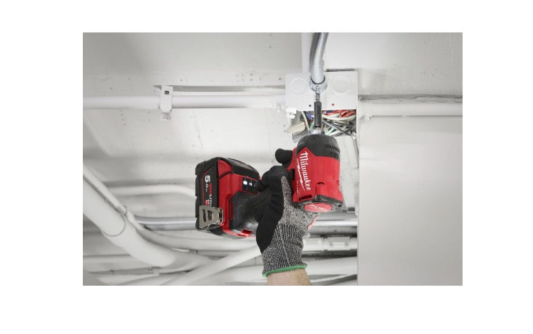Milwaukee M18 FIDRQ-502X - Avvitatore a impulsi silenzioso da 1/4" trasmissione idraulica Surge - 2 x 5Ah