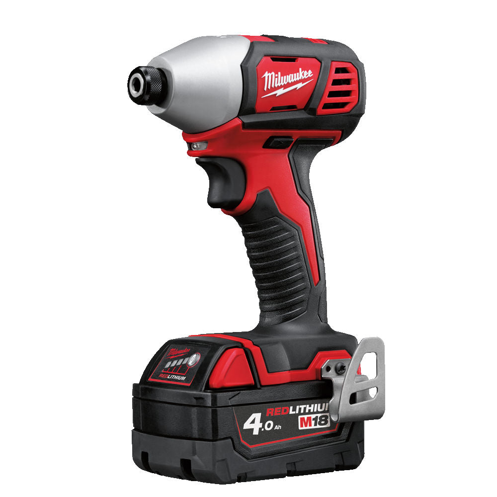 Milwaukee M18 BID-402 - Avvitatore a impulsi a batteria 18 Volt 1/4" , 2 x 4,0Ah