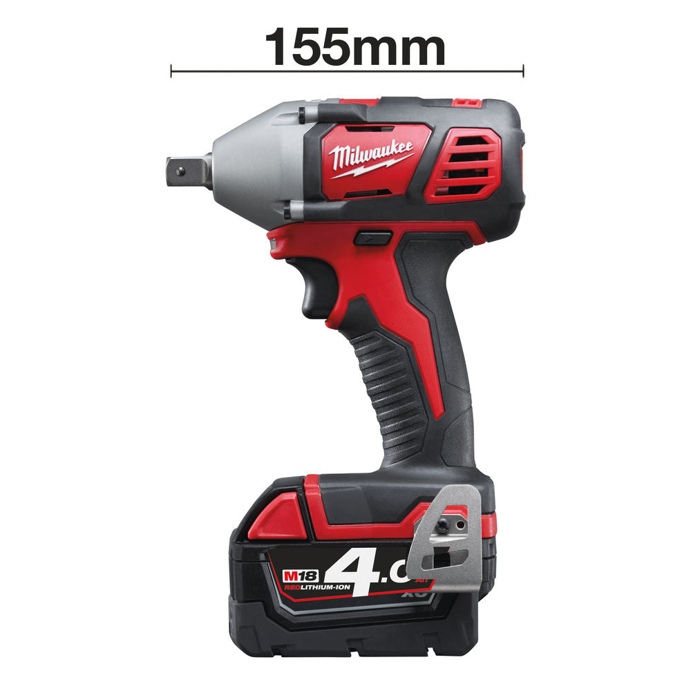 Milwaukee M18 BIW12-402 - Avvitatore a impulsi compatto 18 Volt 1/2" , 2 x 4,0Ah