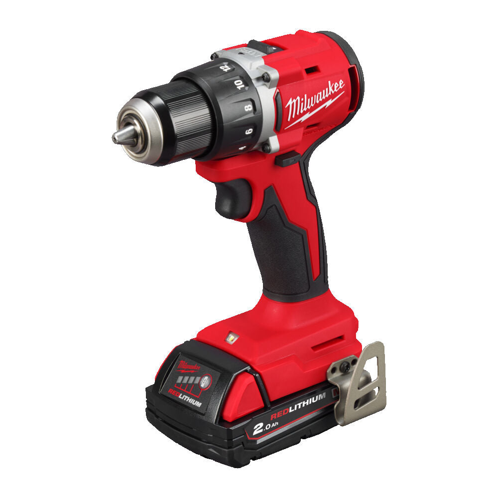 Milwaukee M18 BLDDRC-202C - Trapano avvitatore a batteria 18V - 2 x 2Ah 