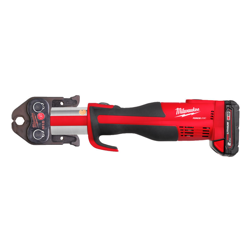 Milwaukee M18 BLHPT-202C TH-SET - Pressatrice idraulica FoceLogic a batteria 18V - Ganasce 16-20-32 - 2