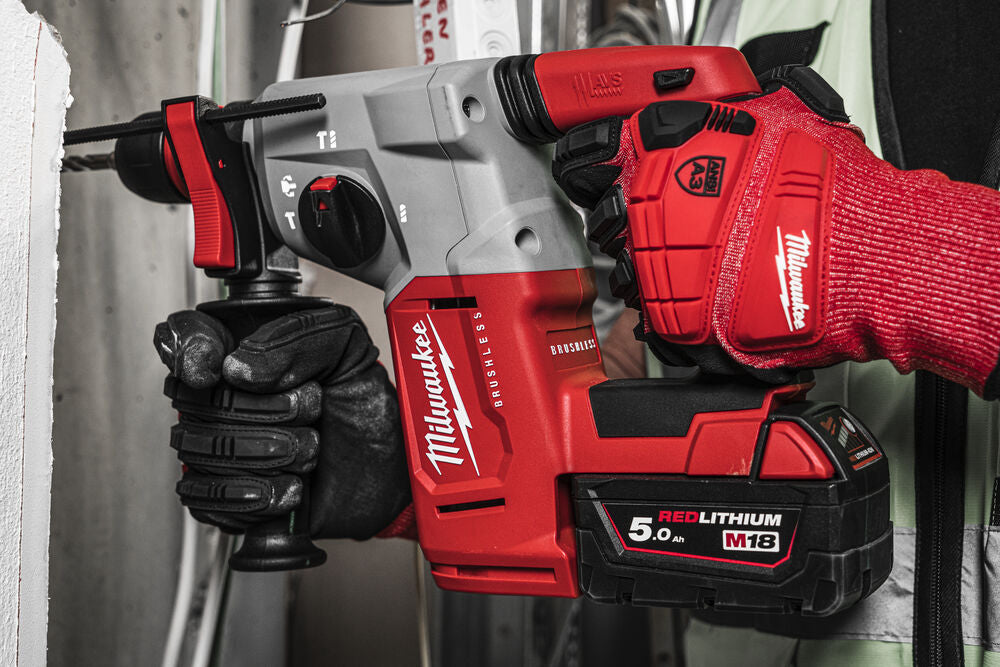 Milwaukee M18 FPP2AJ2-502X - Tassellatore SDS-Plus BLHX + Avvitatore a impulsi 1/2" FIW2F12