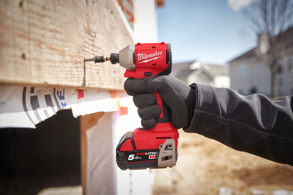 Milwaukee M18 BLIDR-502X - Avvitatore a impulsi da 1/4" a batteria 18V FUEL - 2 x 5Ah