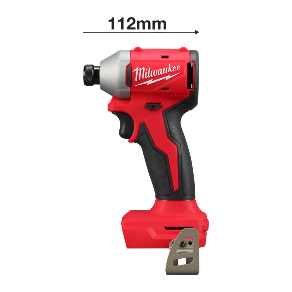 Milwaukee M18 BLIDRC-402C - Avvitatore a impulsi da 1/4" a batteria da 18V - 2 x 5Ah - 1 velocità