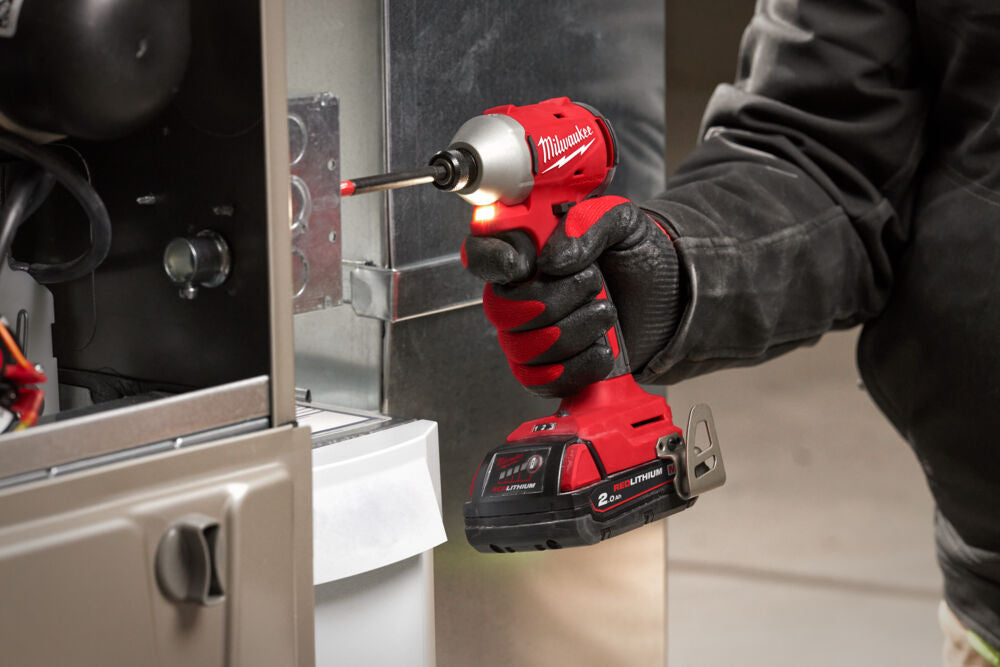 Milwaukee M18 BLIDRC-402C - Avvitatore a impulsi da 1/4" a batteria da 18V - 2 x 5Ah - 1 velocità