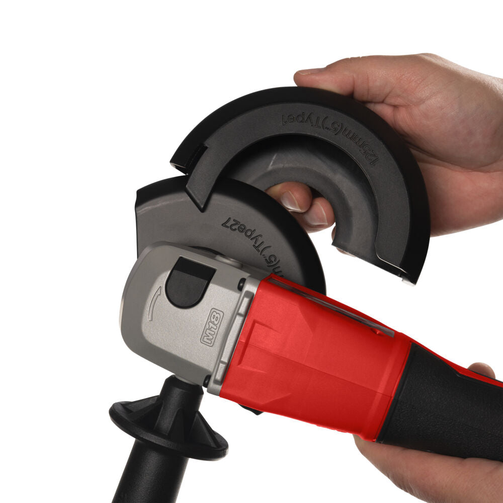 M18 BLSAG125XPD-0X - Smerigliatrice angolare a batteria M18 compatta, interruttore a paletta - solo corpo valigia
