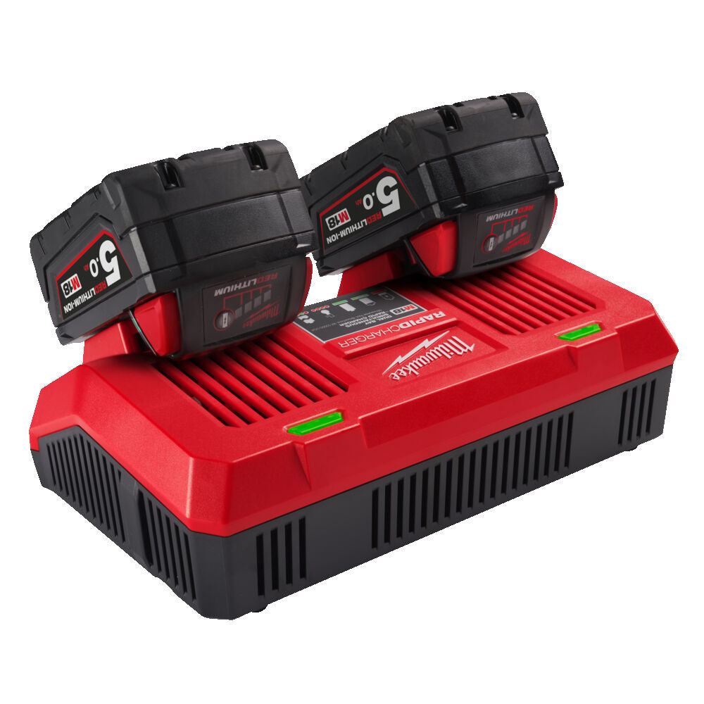 Milwaukee M18 DFC - Caricabatterie simultaneo per batterie M18 