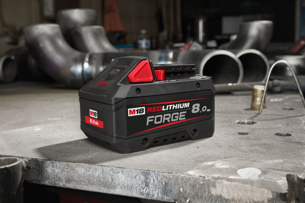 Milwaukee M18 FB8 - Batteria M18 Forge Red Lithium 18V 8Ah - massima potenza - ricarica rapida