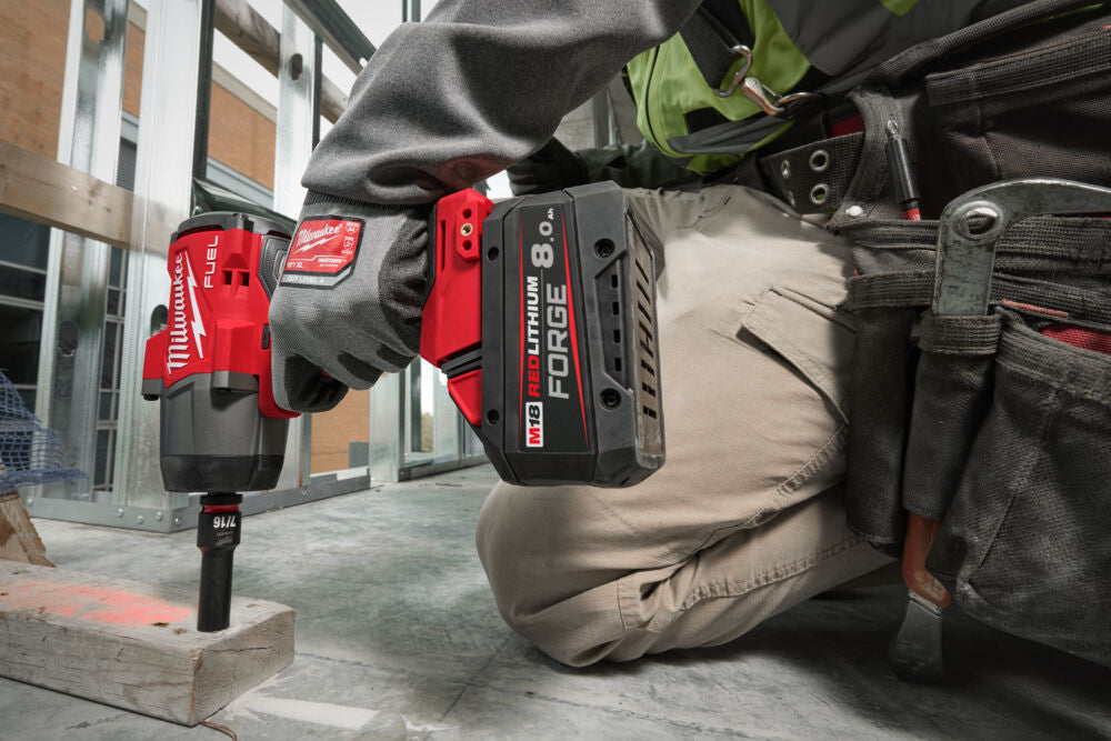 Milwaukee M18 FB8 - Batteria M18 Forge Red Lithium 18V 8Ah - massima potenza - ricarica rapida