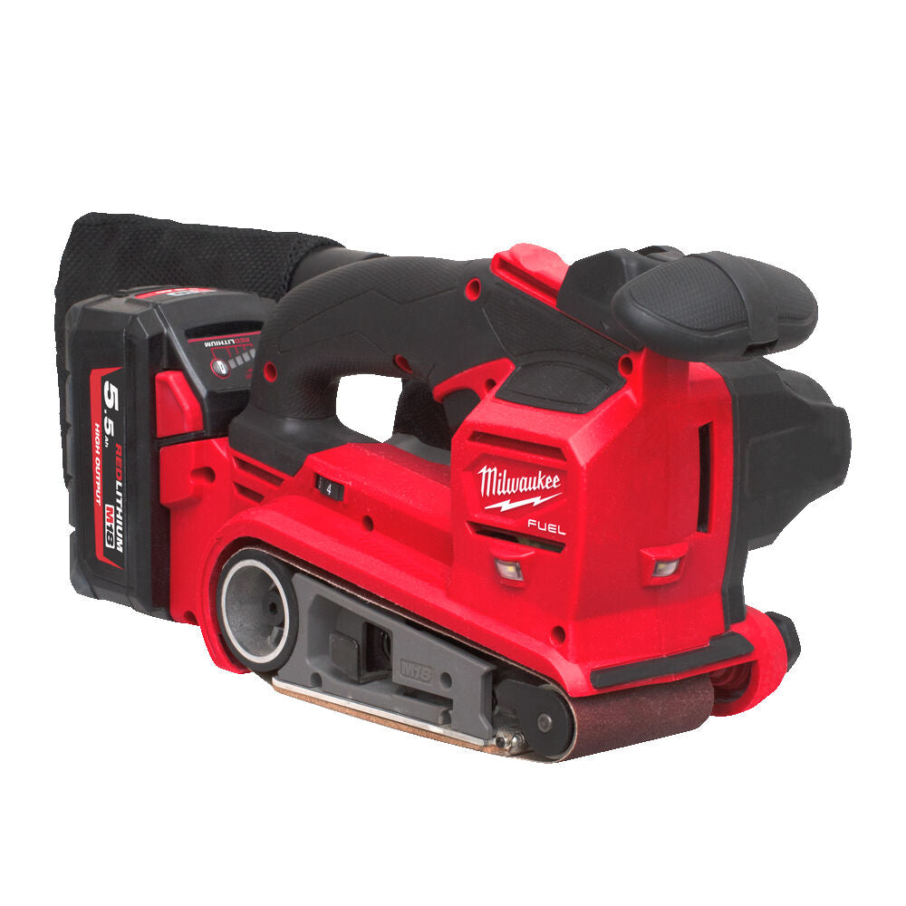 Milwaukee FBTS75-552X - Levigatrice a nastro a batteria 18V FUEL -  nastro 75 MM