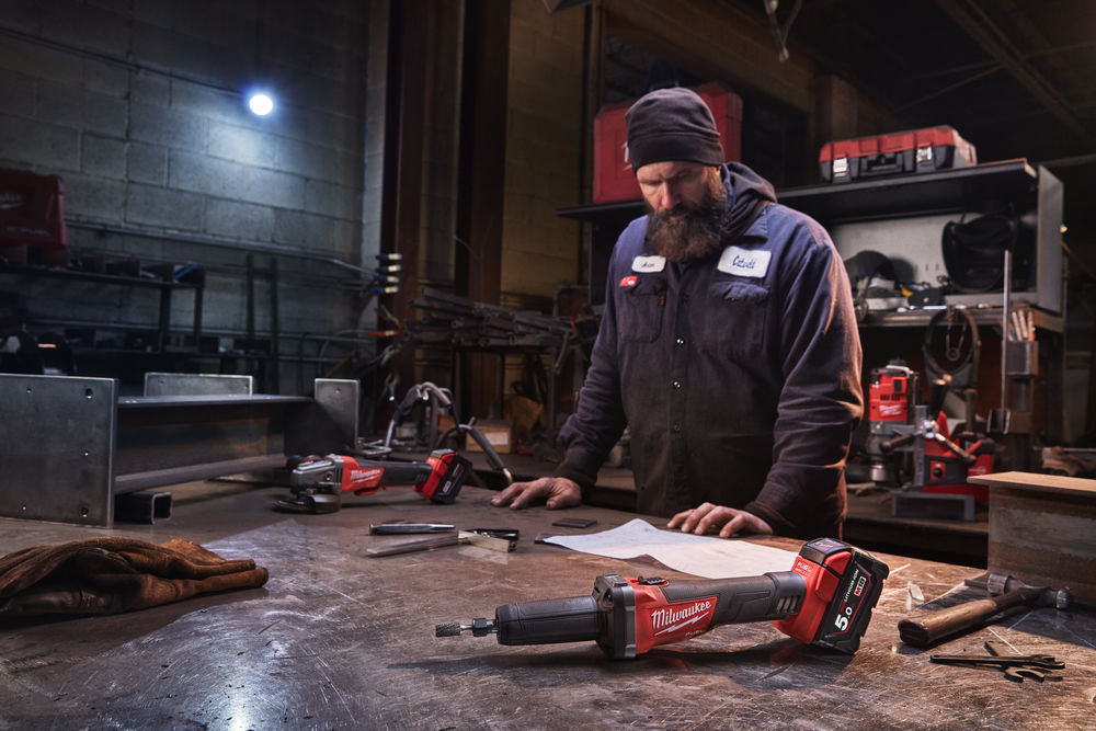 Milwaukee M18 FDG-502X - Smerigliatrice dritta a batteria M18 Fuel, 2 x 5Ah 