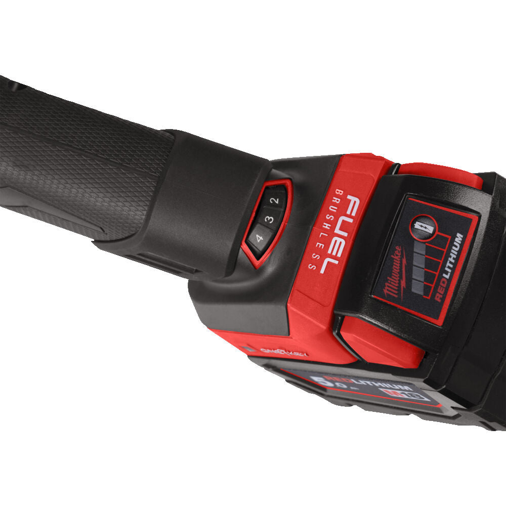 Milwaukee M18 FDGROVB-502X - Smerigliatrice dritta a batteria M18 Fuel, ONE-KEY - 2 x 5Ah