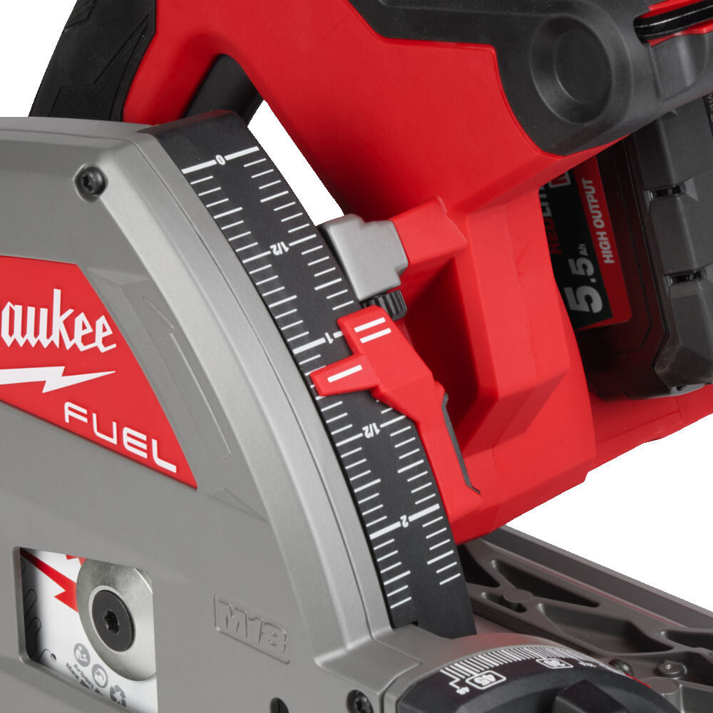 Milwaukee M18 FPS55-552P - Sega circolare a batteria 18V da affondamento FUEL - due batteria da 5,5 Ah