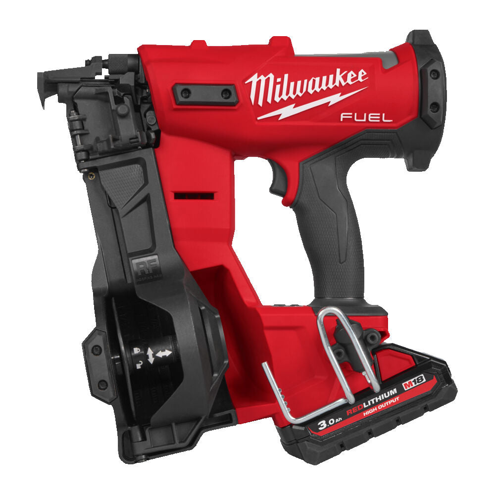 Milwaukee M18 FRCN45-302X - Chiodatrice a batteria M18 per tetti - 2 batterie da 3Ah 
