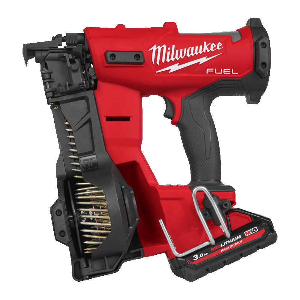Milwaukee M18 FRCN45-302X - Chiodatrice a batteria M18 per tetti - 2 batterie da 3Ah 