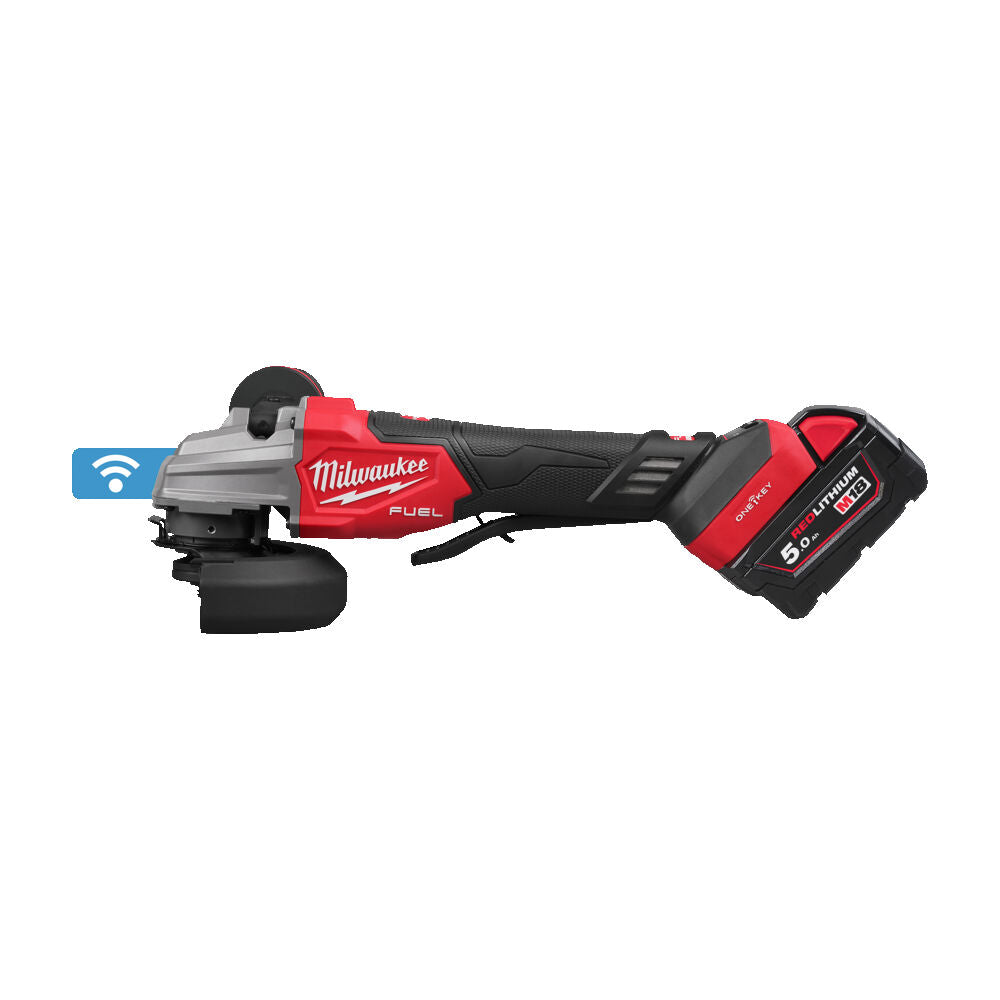 Milwaukee M18 FSAGSVO125X-502X - Smerigliatrice angolare 18V - ONE KEY - doppio interruttore - velocità regolabile