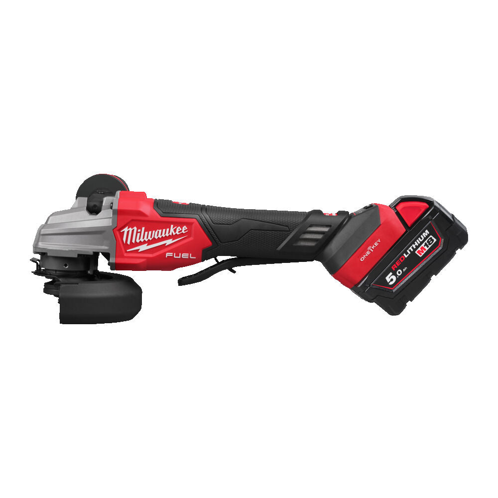 Milwaukee M18 FSAGSVO125X-502X - Smerigliatrice angolare 18V - ONE KEY - doppio interruttore - velocità regolabile