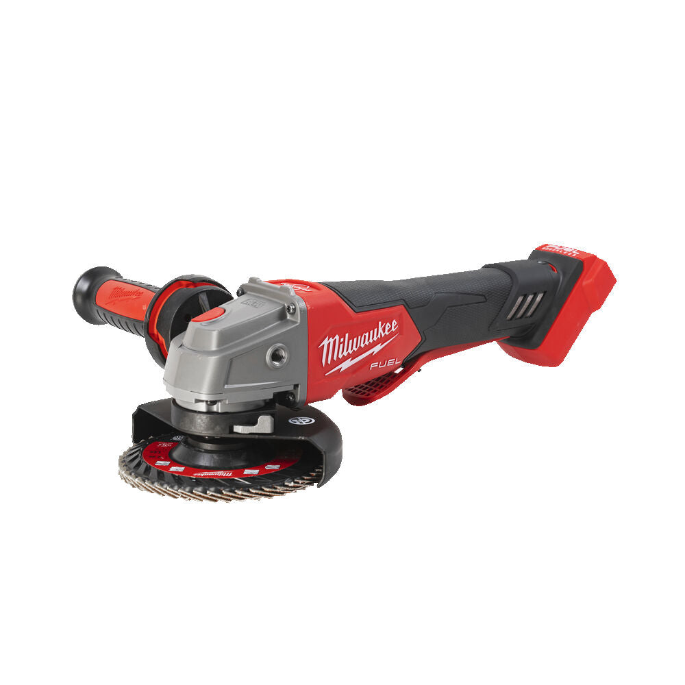 Milwaukee M18 FSAGV125XPDB-501X - Smerigliatrice angolare 18V, interruttore a paletta, velocità regolabile - 1 x 5Ah 