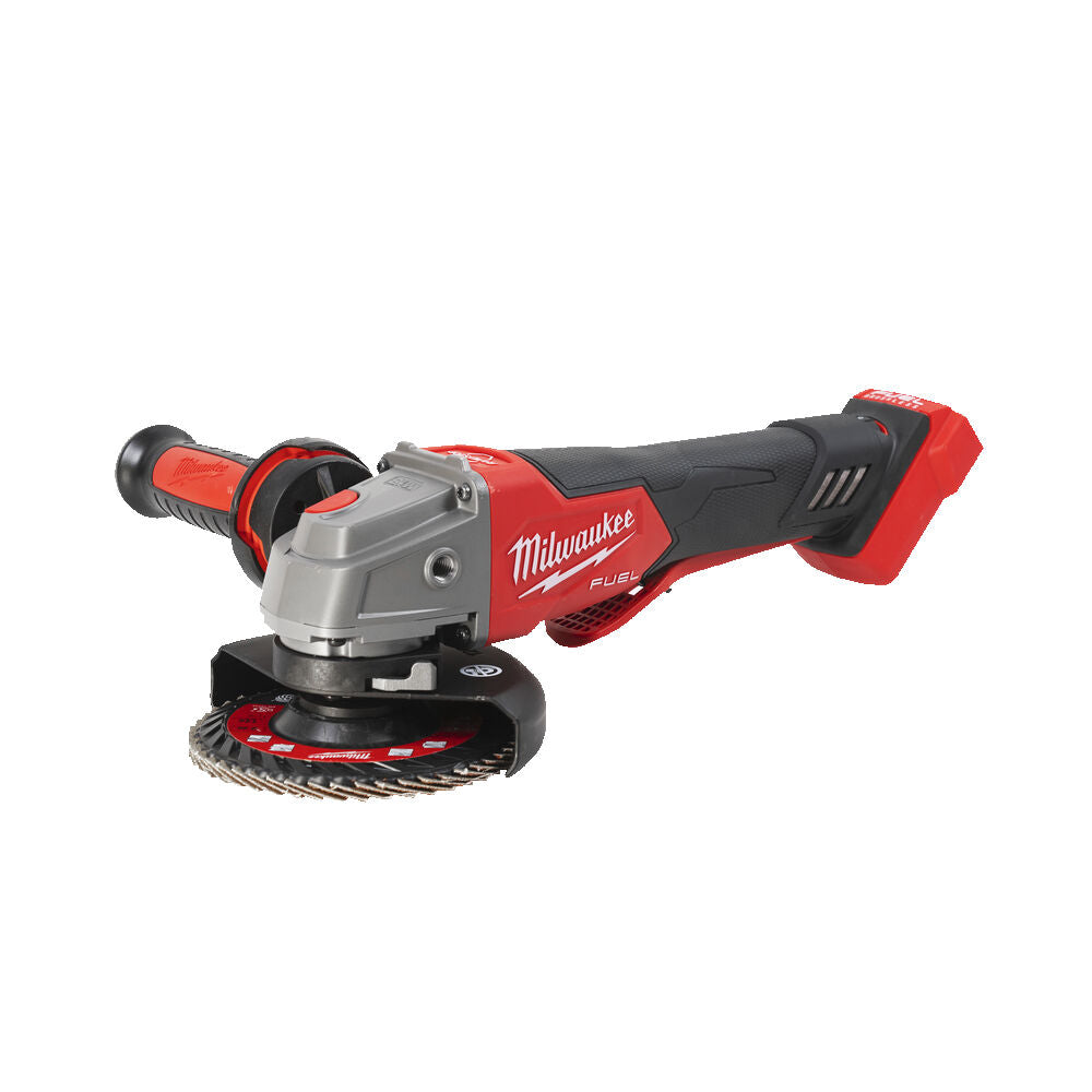Milwaukee M18 FSAGV125XPDB-551X - Smerigliatrice angolare 18V, interruttore a paletta, velocità regolabile - 1 x 5,5 Ah High Output 