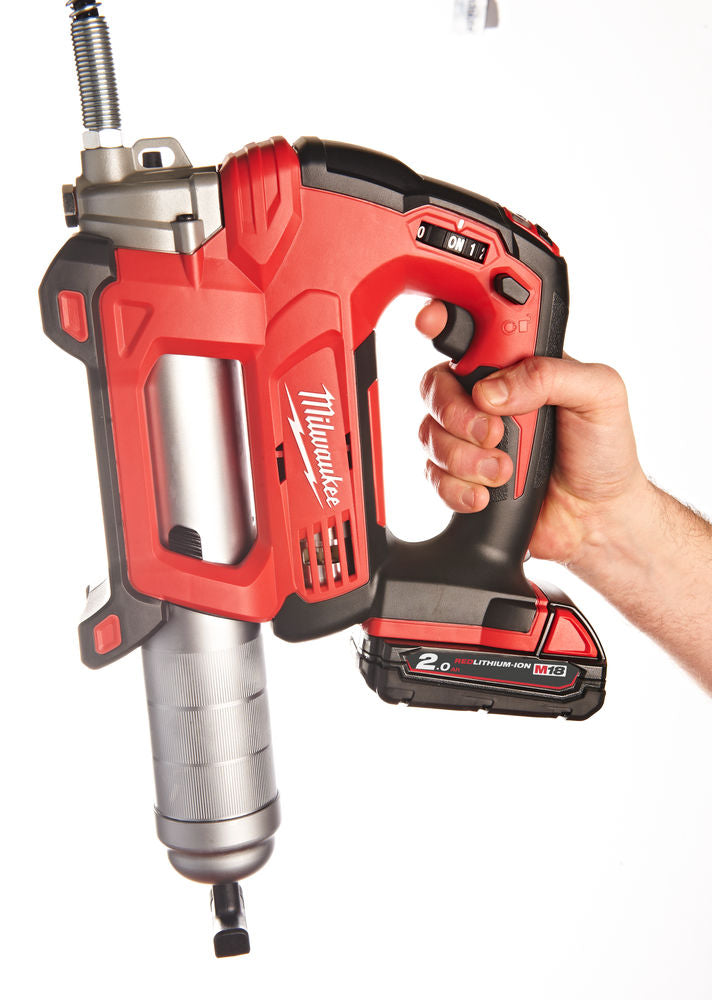 Milwaukee M18 FPP3AK-523B - Pistola per grasso M18 GG + Smerigliatrice M18 FSAG125X + Avvitatore a impulsi ONEFHIWF34 