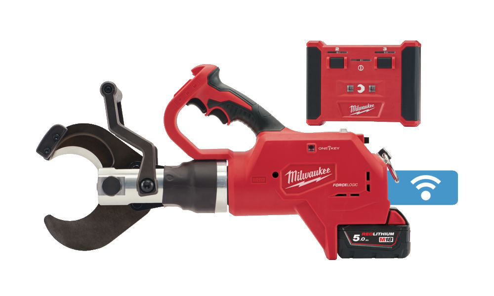 Milwaukee M18 HCC75R-502C - Tagliacavi idraulica per cavi interrati M18 con controllo a distanza