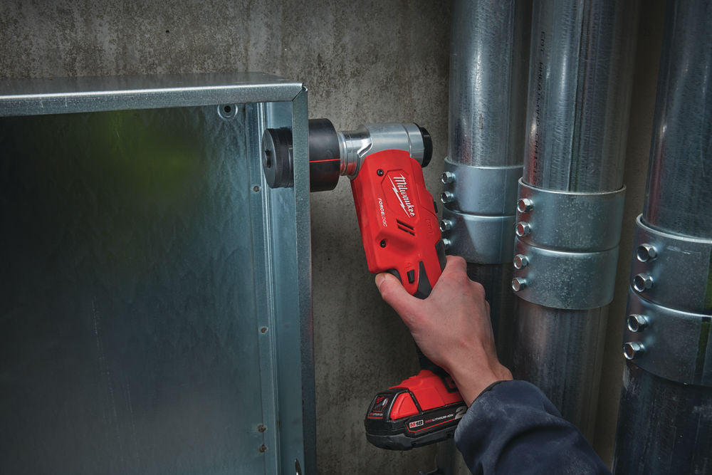 Milwaukee M18 HKP-201CA - Punzonatrice foralamiera a batteria 18V Foce Logic, 1 x 2Ah , accessori e valigetta
