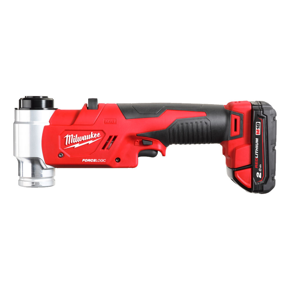 Milwaukee M18 HKP-201CA - Punzonatrice foralamiera a batteria 18V Foce Logic, 1 x 2Ah , accessori e valigetta