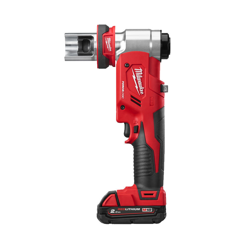 Milwaukee M18 HKP-201CA - Punzonatrice foralamiera a batteria 18V Foce Logic, 1 x 2Ah , accessori e valigetta